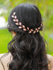 FXmimior Bridal Silver leaf Headband Wedding Headpiece Bridal Flower Crownwoodland Headband Bridal Headpiece Wedding Hai