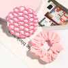 Velvet Hair Scrunchies for Women Girls Bun Cover Hair Net Ballet bobby pin Hair Accessories Set Pink