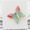 WHITEBRIDGE 6pcs Colorful Butterfly Hair Clips NonSlip Duckbilled Clips Hair Bobby Pins Metallic Barrettes for Women Gir