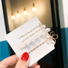 WHITEBRIDGE 12pcs Vintage Pearl Hair Bobby Pins Metallic Flower Barrettes Combination Hair Clips for Women Girls Shiny C