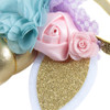 Nishine Baby Elastic Glitter Unicorn Horn Headband Children Unicorn Party Supplies Cosplay Gift gold