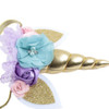 Nishine Baby Elastic Glitter Unicorn Horn Headband Children Unicorn Party Supplies Cosplay Gift gold