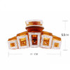Elegant Large Rhinestone Hair Clip Jaw Clip Women Lady Crystal Hairpin Thick Hair Claw Hair Accessories Brown B