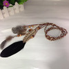 Suoirblss Women Lady BOHO Peacock Feather Hairdressing Hair Band Head Band Folk Style Indian Handmade Headband Hair Hoop