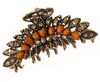Women Lady Retro Flowers Hair Claw Clip Vintage Alloy Rhinestone NonSlip Hair Jaw Clips Hairpin Large Hair Updo Grip Bat