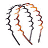 Sumddy 4Pcs Comfortable Shark Tooth Comb Headband Zigzag Hair Band Toothed Headband Women Men Hair Accessory A