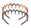 Sumddy 4Pcs Comfortable Shark Tooth Comb Headband Zigzag Hair Band Toothed Headband Women Men Hair Accessory A