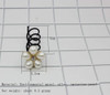 5PCS Imitation Pearl Spiral Twist Screw Hair Pins Rhinestone Flower Hair Clips Spiral Bobby Pins Hair Bun Styling Tool H