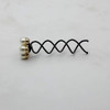 5PCS Imitation Pearl Spiral Twist Screw Hair Pins Rhinestone Flower Hair Clips Spiral Bobby Pins Hair Bun Styling Tool H