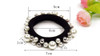 5 PCS Beauty Hair Elastics with Elegant and Beautiful Imitation Pearls Hair Ties Hair Bands Bulk Ponytail Hair Knots Ela