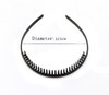 6 Pcs Black Acrylic Toothed Hair Band Hairpin Hair Ornaments Classic Teeth Comb Hair Hoop Headwear Hair Accessory for Me