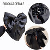 Bow Hair Claw Clips for Women Ribbon Bowknot Hair Clips French Style with Long Tail for Women Girls Ponytail Hair Decora