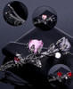 Elegant Rose Bridal Hair Clips Women Hair Accessories Brides Maids Headpiece Rose Flower Style Hair Pin Barrettes Spring
