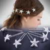 Numblartd 10 Pcs Silver Starfish U Shaped Hair Pin Crystal Rhinestone Hair Jewelry Accessories for Women Lady Party Wedd