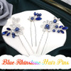 Casdre Crystal Bride Wedding Hair Pins Silver Pearl Bridal Hair Pieces Flower Hair Accessories for Women and GirlsPack o