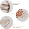 2 Pcs Pearl Hair Side Combs Clip Crystal Rhinestone Hair Combs for Women Decorative Combs Hairpins Hair Accessories for