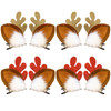 4 Pairs Christmas Reindeer Antlers Hair Clips Deer Antlers Ears Barrettes Women Elk Horns Headpiece Hair Pins Hairpins H