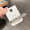 2 Pcs 30 Inch Shiny Clear Spike Alligator Duck Bill Hair Clips Crystal Hair Barrette Clip Sparkle Stones Duckbill Bobby