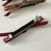 4 Pack Shiny Bow Acrylic French Barrettes Acetate Hair Barrettes for Fine Hair Chic Ponytail Hair Clips for Styling Long