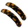 37 Inches Skinny Curved Tortoise Shell Hair Barrettes for Thick Hair Acrylic French Barrettes Chic Ponytail Hair Clips f