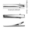 Silver Metal Alligator Hair Clips Pins 100 Pcs Flat Top with Teeth For Hairdressing Salon Hair Grip Arts and Crafts Proj