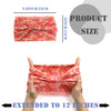 FULZTEY Wide Headbands for Women Floral Printed Boho Hairband Elastic Knotted Bandana Non Slip Workout Yoga Thick Turban