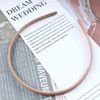 Yheakne Vintage Hair Hoop Headband French Head Hoop Hairbands Multi Color Resin Headbands Plastic Plain Hair Band Hoop D