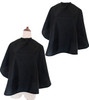 STBESTP Hair Color Cape Makeup Haircut Salon Hairdresser Shampoo Capes Cutting Barber Cape for MenWomenClients Black2PCS
