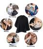 STBESTP Hair Color Cape Makeup Haircut Salon Hairdresser Shampoo Capes Cutting Barber Cape for MenWomenClients Black2PCS