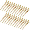 24 Packs Duck Bill Clips Bantoye 335 Inches Rustproof Metal Alligator Curl Clips with Holes for Hair Styling Hair Colori