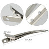 24 Packs Duck Bill Clips Bantoye 35 Inches Rustproof Metal Alligator Curl Clips with Holes for Hair Styling Hair Colorin