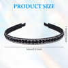 HINZIC NonSlip Rhinestone Headbands for Women Sparkling Crystal Hair Bands for Bridal Wedding Bling Diamond Hair Styling