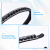 HINZIC NonSlip Rhinestone Headbands for Women Sparkling Crystal Hair Bands for Bridal Wedding Bling Diamond Hair Styling