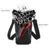 Hairdressing Scissor Pouch Belt Real Leather Salon Barber Hairdresser Shears Holster Hair Stylist Tools Bag with Adjusta