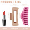 TOCESS 8 Pack Big Hair Claw Clips for Women Large Claw Clip for Thin Thick Curly Hair 90s Strong Hold 433 Inch Nonslip M