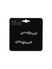 Allure Womens Glass Rhinestone Hair Salon Clips 3pack