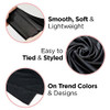KISS COLORS CARE Soft Satin Wrap Scarf Black Long Lasting MultiPurpose Soft Premium Scarf For Minimizing Frizz Preventin