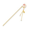 Hair Stick for Bun Kanzashi Metal Hair Pin Japanese Style Hairpin Hair Chopsticks Hair Accessory for Women SAKURA ballWh
