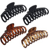 OWIIZI Large Hair Claw Clips for Women 43 Matte Leopard Jumbo Hair Clips NonSlip Ponytail Barrette Strong Hold Claw Clip