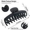 OWIIZI Large Hair Claw Clips for Women 43 Matte Leopard Jumbo Hair Clips NonSlip Ponytail Barrette Strong Hold Claw Clip