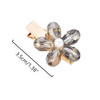 MIAO JIN 12Pcs Crystal Hair Clips Pearls Alligator Hairpins Small Mini Flower Hair Barrettes for Womens and Girls Hair A