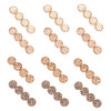 MIAO JIN 12Pcs Rhinestone Hair Clips Alligator Hair Clips Round Bling Crystal Hairpins Headwear Hair Barrettes Hair Pins