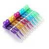 10pcsset Multicolor Croc Clips Transparent Plastic Hairdresser Clips Hair Styling Sectioning Barrettes Non Slip Alligato