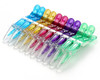 10pcsset Multicolor Croc Clips Transparent Plastic Hairdresser Clips Hair Styling Sectioning Barrettes Non Slip Alligato
