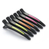 6Pcsset Pinup Plastic Duck Bill Hair Clips for Sectioning Hair Professional Non Slip Silicone band Clips Salon DIY Acces