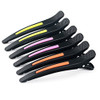 6Pcsset Pinup Plastic Duck Bill Hair Clips for Sectioning Hair Professional Non Slip Silicone band Clips Salon DIY Acces