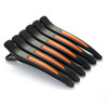 6Pcsset Pinup Plastic Duck Bill Hair Clips for Sectioning Hair Professional Non Slip Silicone band Clips Salon DIY Acces