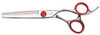 Professional Hair Cutting Scissors 6 inch thinning Scissors 30 Tooth Blender Convex Blade Comfort Handle Stainless Steel