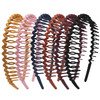 Yeshan Plastic Teeth Headbands Wavy Headbands with combs Nonslip Thin Hair bands for Women Girls HairPack of 6