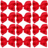 Large Boutique Hair Bows 6 Inch Cheerleading Cheerleader Cheer Bow Alligator ClipsRed